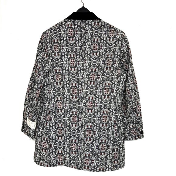 After Six Grey Red  Brocade Tuxedo Prom Formal Jacket Vintage Authentic 70’s NWT - Picture 6 of 14